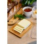 Маслёнка 19,5*13*5см, бамбук, пластик BRAVO