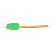 Лопатка силиконовая с бамбуковой ручкой, 30*6 см, бамбук