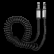 Аудиокабель AUX 3.5(m)-3.5(m), 1.8м, витой, черный, OLMIO